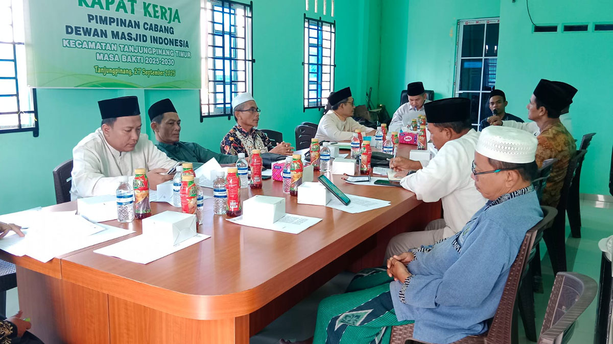 Rapat Kerja Cabang DMI Tanjungpinang Timur Resmi Digelar di Masjid Tulus Ikhlas
